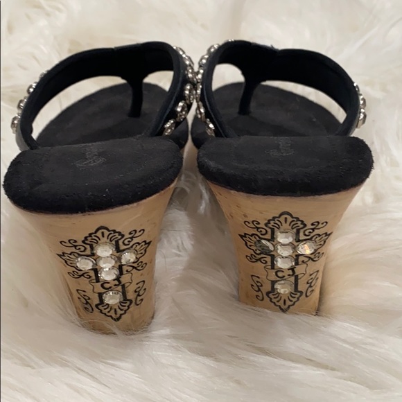 *Gorgeous* Cowgirl Jewels Swarovski crystal wedge - Picture 1 of 6